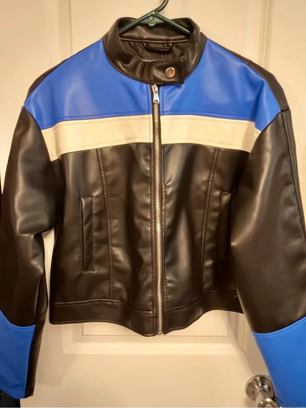 Ci Sono Black Moto Jacket Cropped Women’s size M